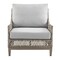 Armen Living Silvana 4 Piece Outdoor Gray Fabric and Wicker Conversation Set 840254332959 - alternate 5